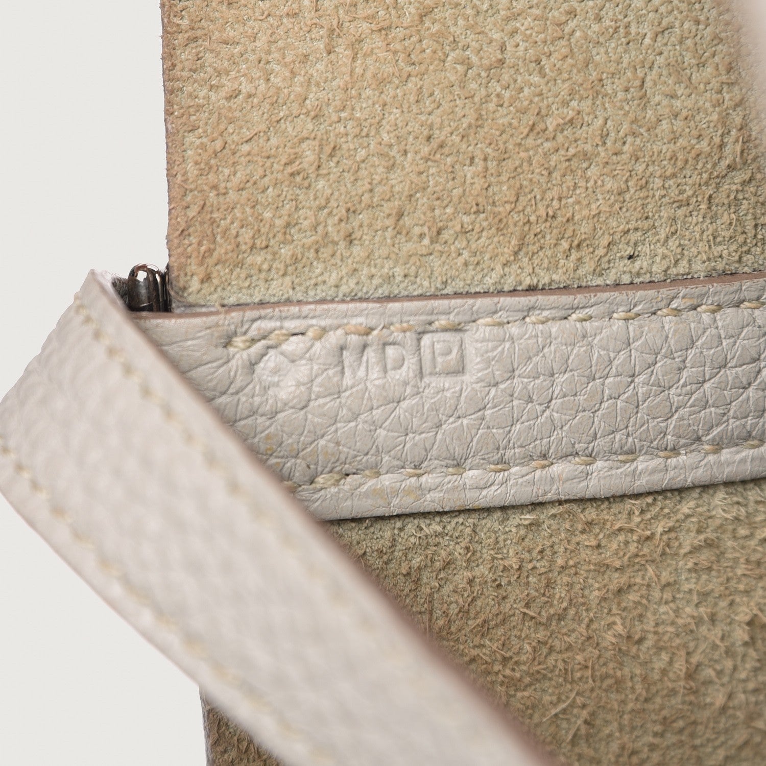 Hermes Taurillon Clemence Picotin 22 MM Gris Perle 7 of 11