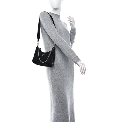 Prada Nylon Re-Edition 2005 Shoulder Bag Black 2 of 10