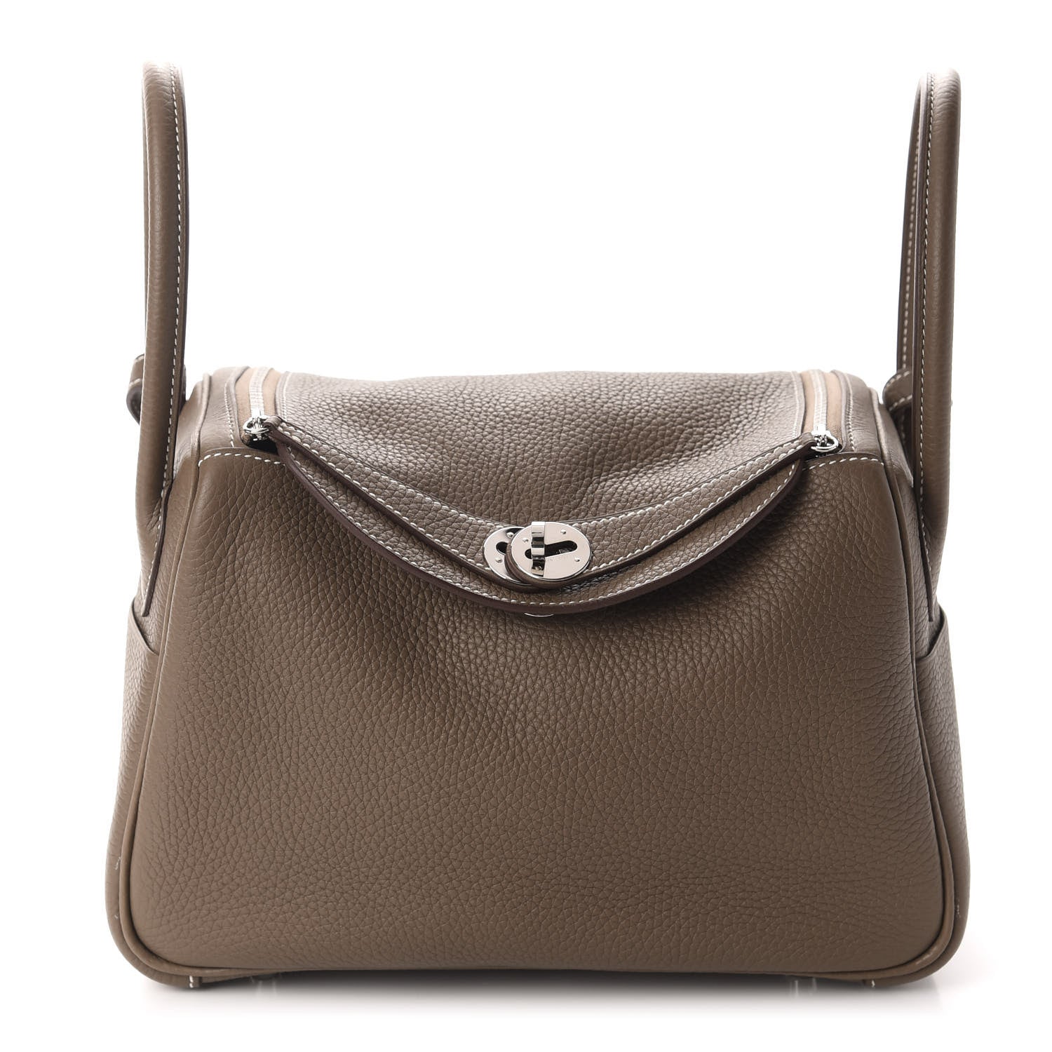 Hermes Taurillon Clemence Lindy 26 Etoupe 1 of 11