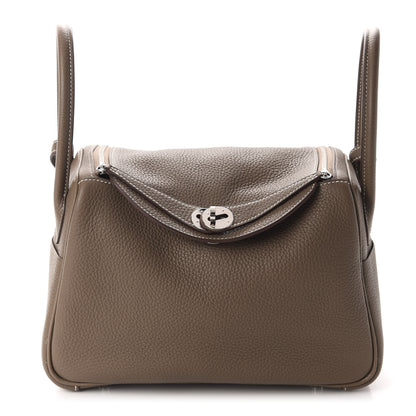 Hermes Taurillon Clemence Lindy 26 Etoupe 1 of 11