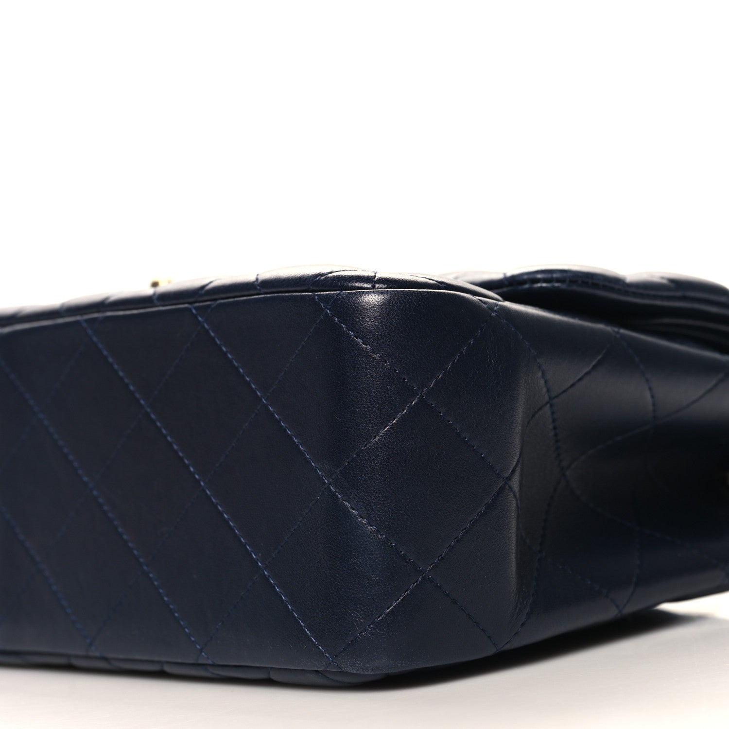 Chanel Lambskin Quilted Jumbo Double Flap Navy 10 of 11