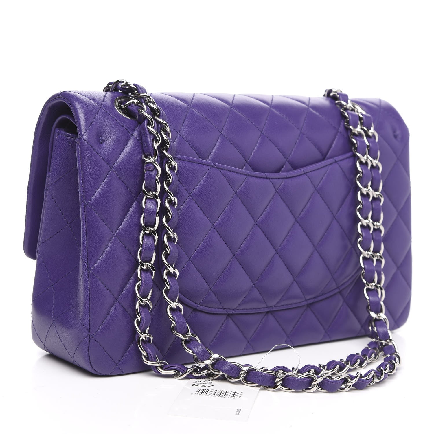 Chanel Lambskin Quilted Medium Double Flap Purple 3 of 11