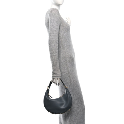 Fendi Vitello Grace Matte Small Fendigraphy Hobo Bag Tempesta 2 of 10