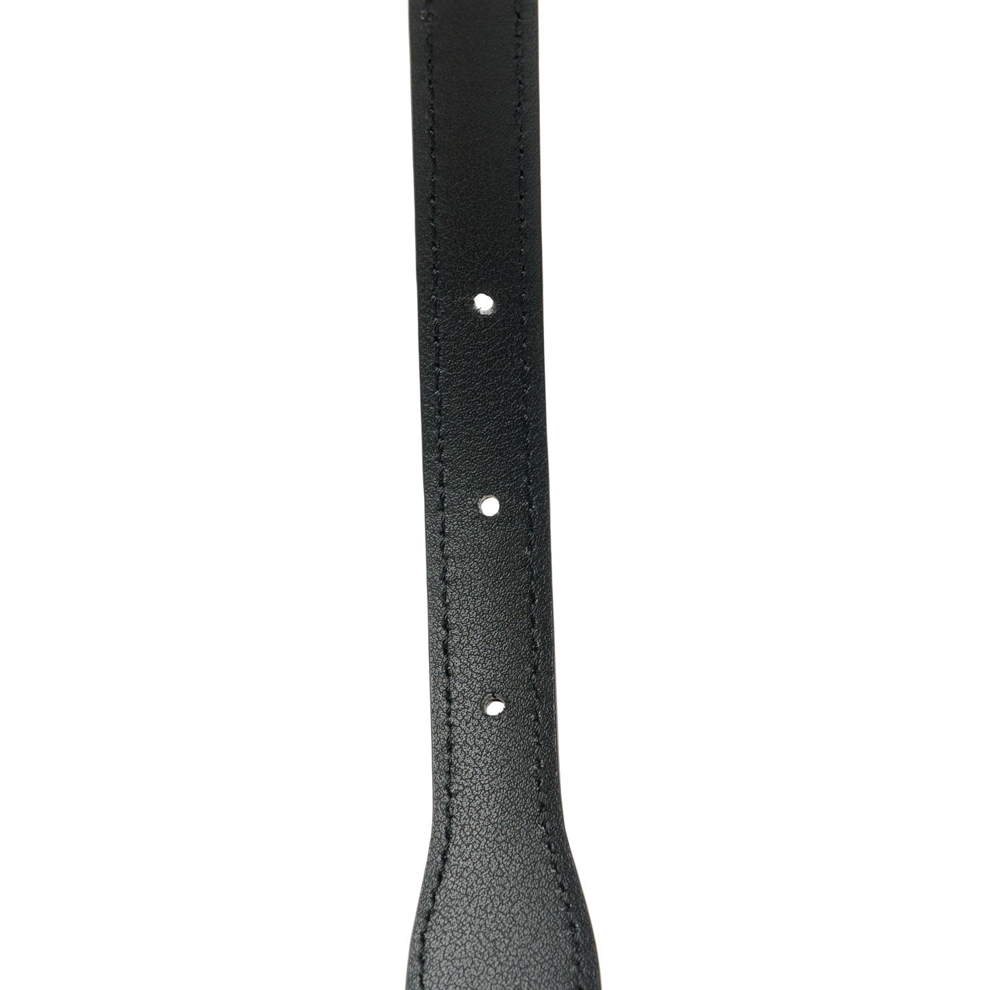 Efesto Leather Womens Horsebit 15/23mm Belt 80 32 Black