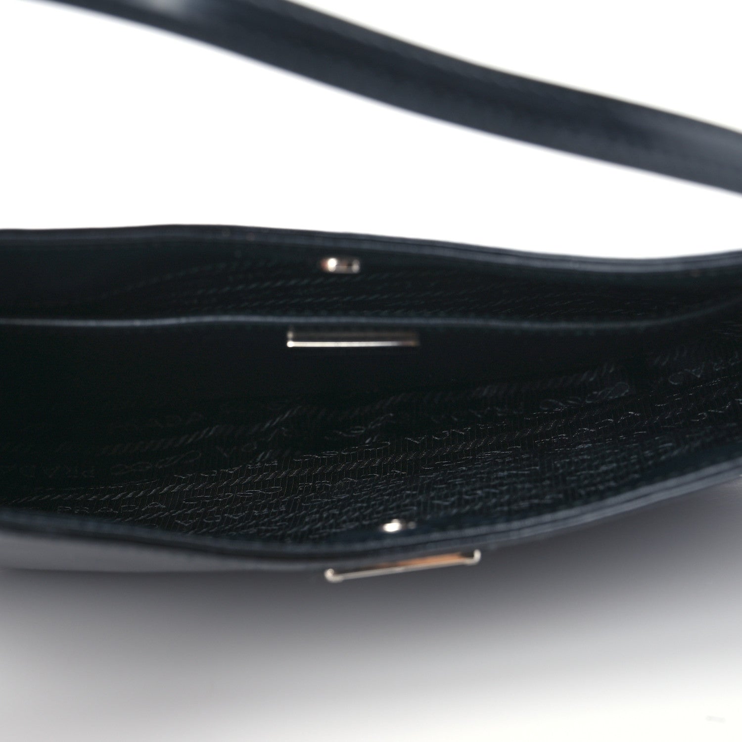 Prada Spazzolato Cleo Shoulder Bag Black 5 of 8