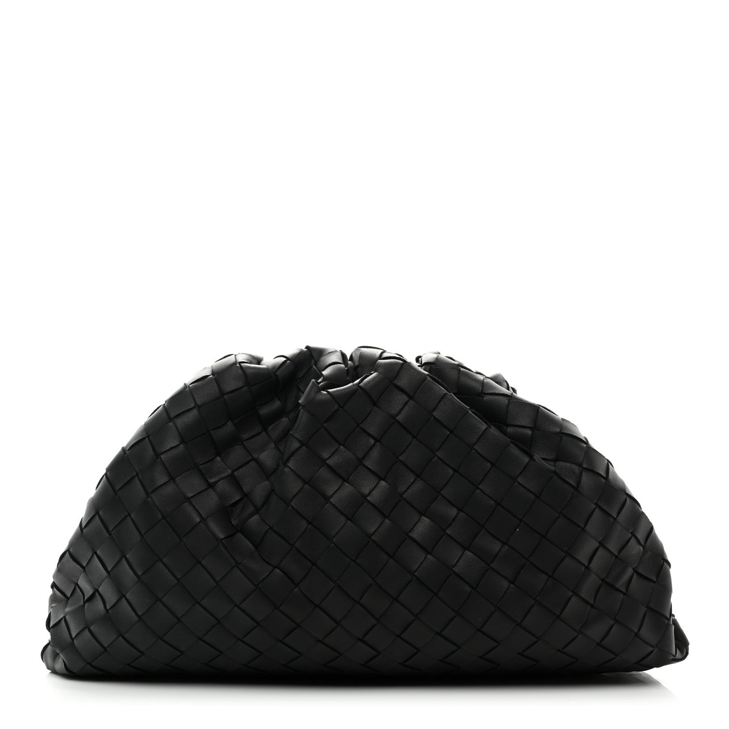 Bottega Veneta Nappa Maxi Intreccio The Pouch Oversized Clutch Black 1 of 10