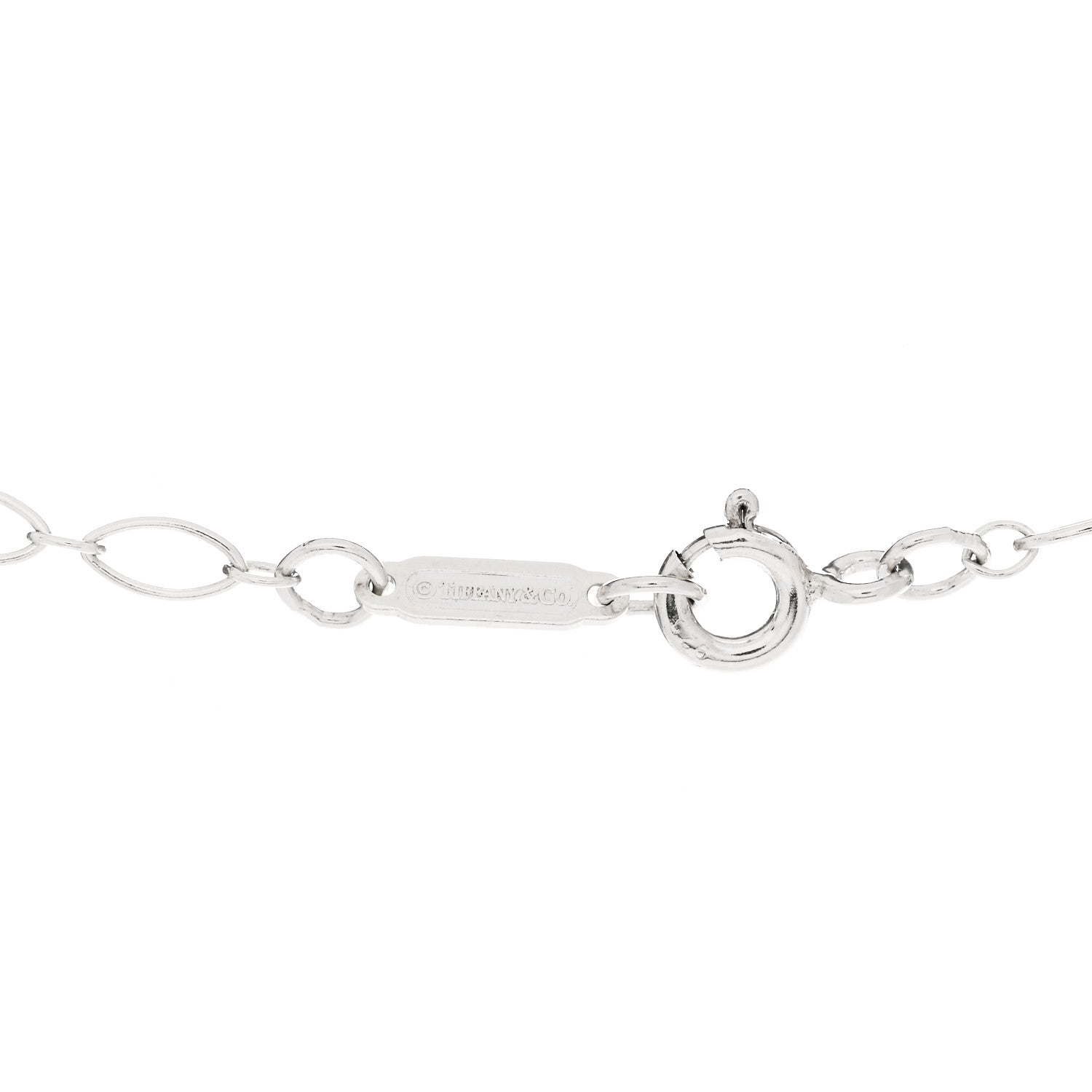 Tiffany Sterling Silver Oval Link Chain Necklace 30" 5 of 5