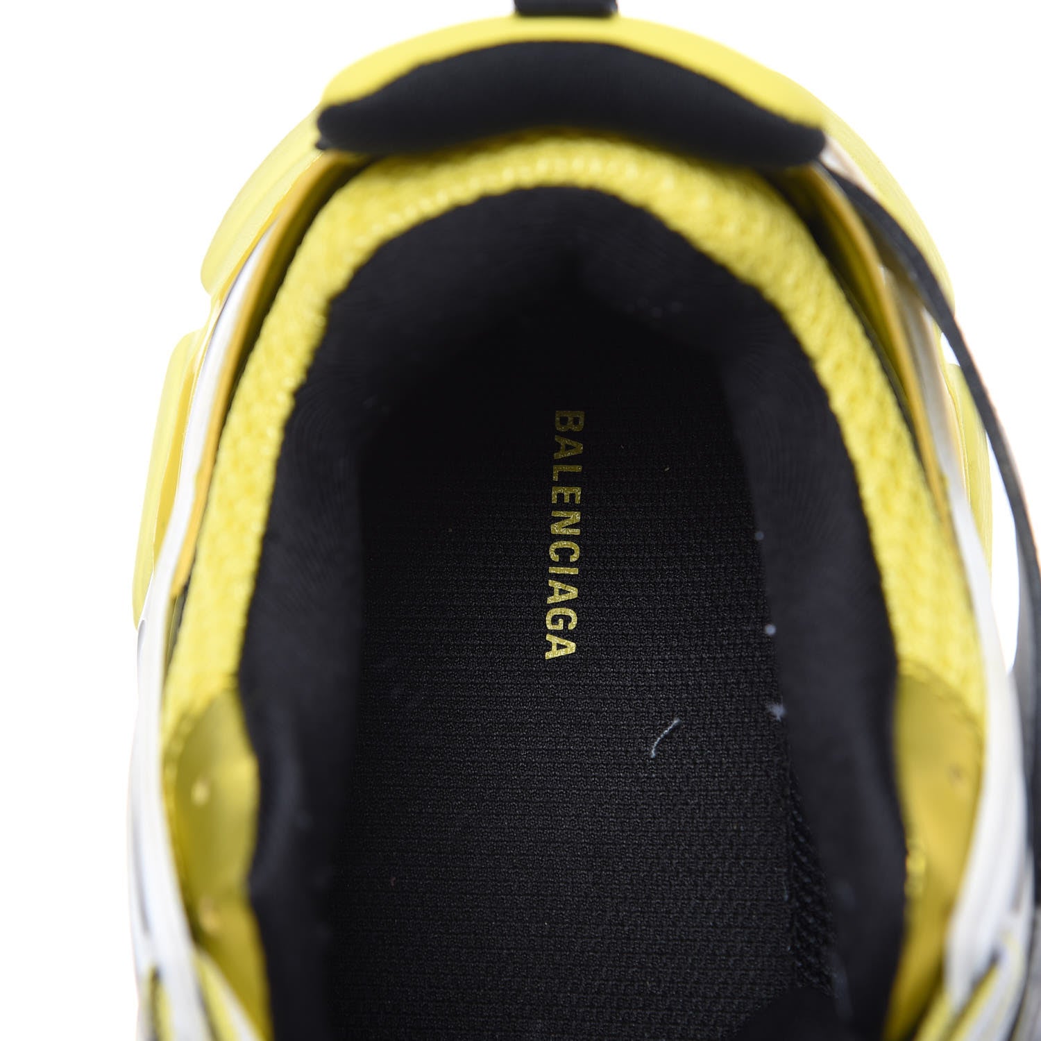 Balenciaga Mesh Nylon Mens Track Sneakers 41 Yellow Black White 7 of 10