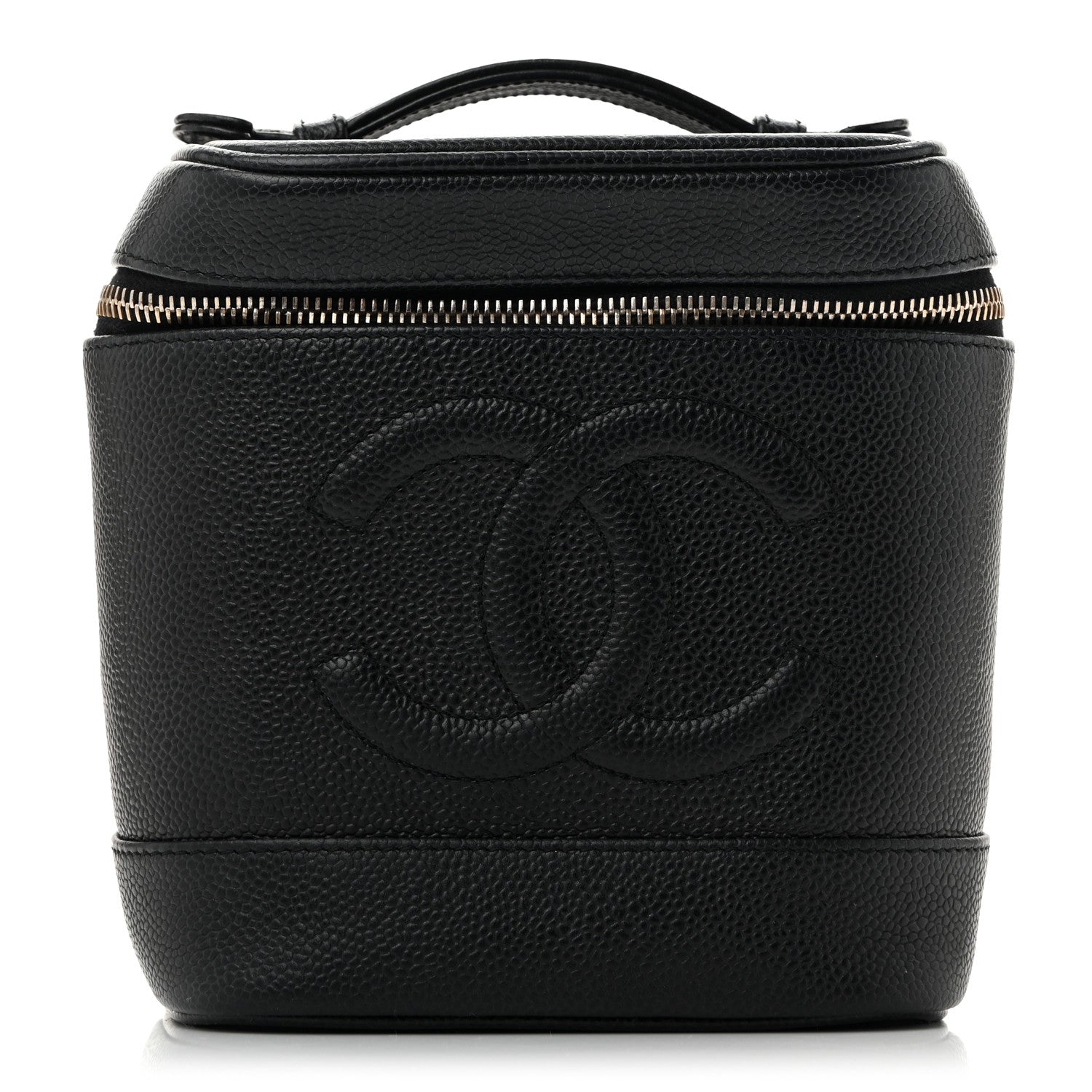 Chanel Caviar Vanity Cosmetic Case Black 1 of 10