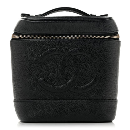 Chanel Caviar Vanity Cosmetic Case Black 1 of 10