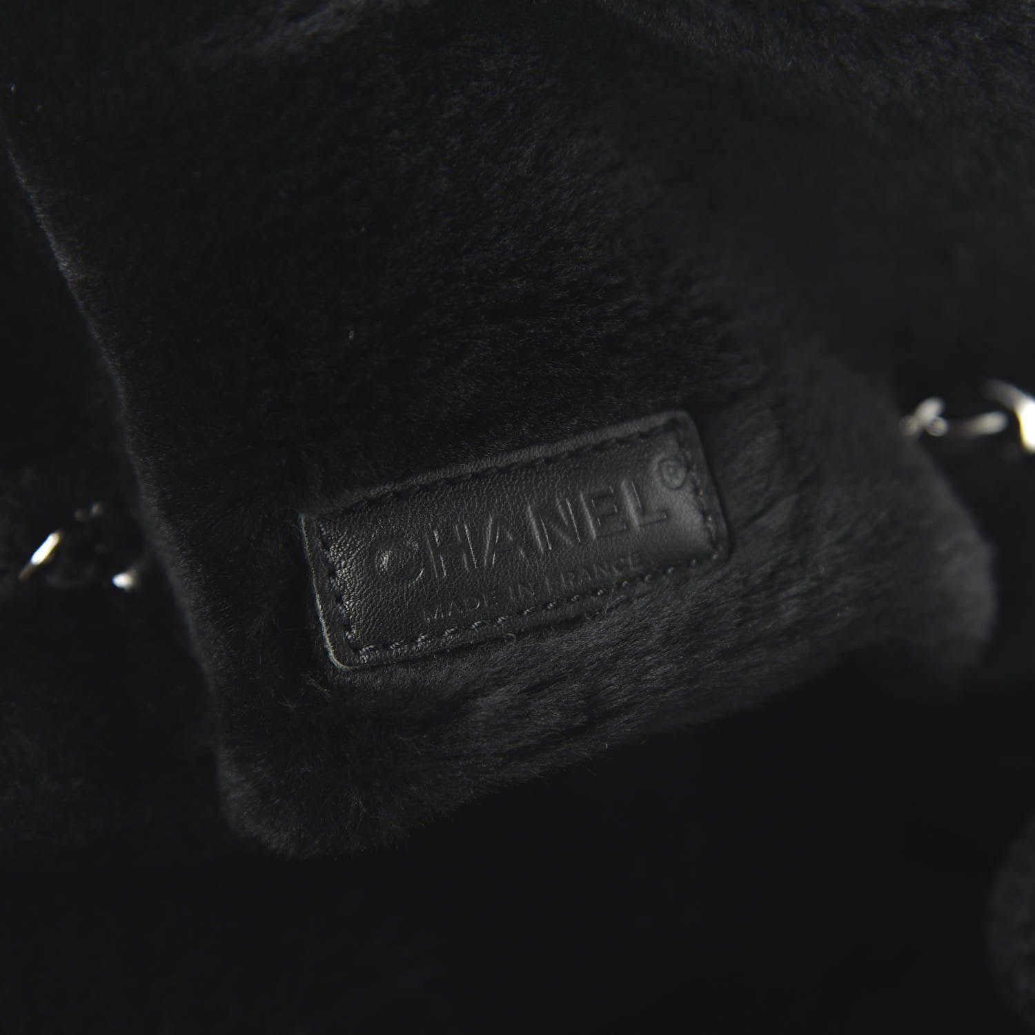 Chanel Shearling Quilted Medium Single Flap Black 8 of 10
