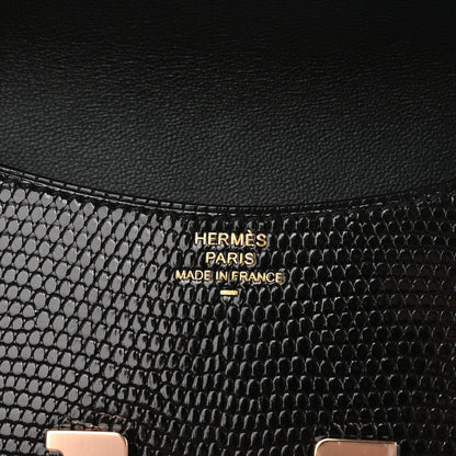 Hermes Lizard Constance Slim Wallet Black 6 of 7