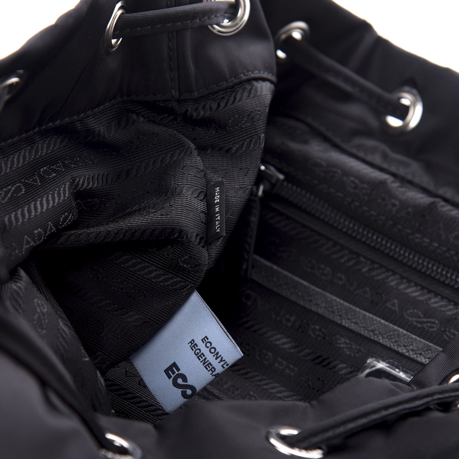 Prada Re-Nylon Saffiano Medium Backpack Black 8 of 10
