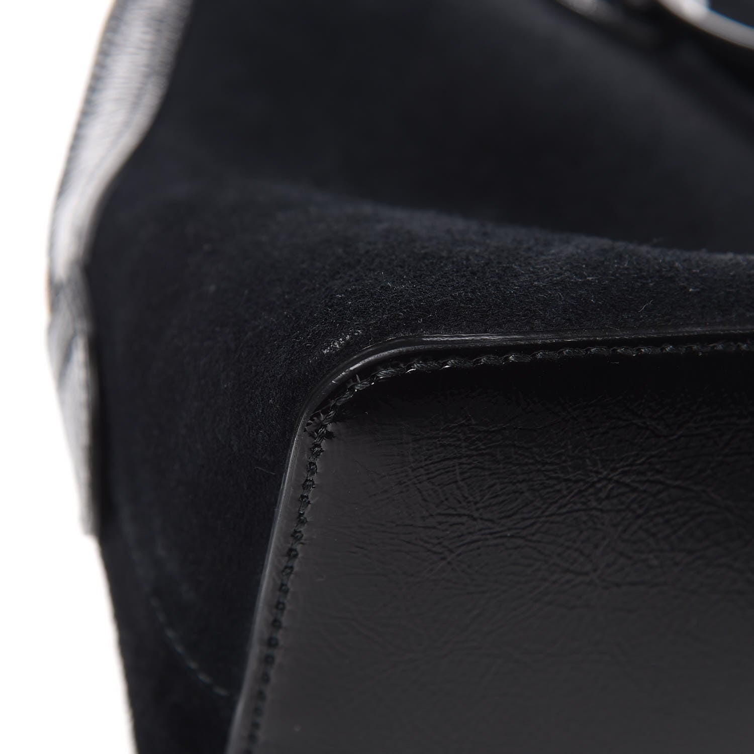 Gucci Suede Patent GG Web Medium Ophidia Top Handle Dome Bag Black 11 of 12