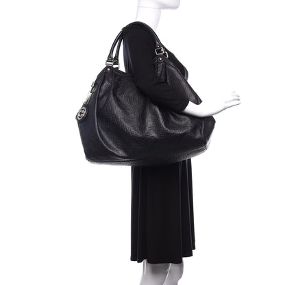 Gucci Guccissima Large Sukey Tote Black 2 of 13