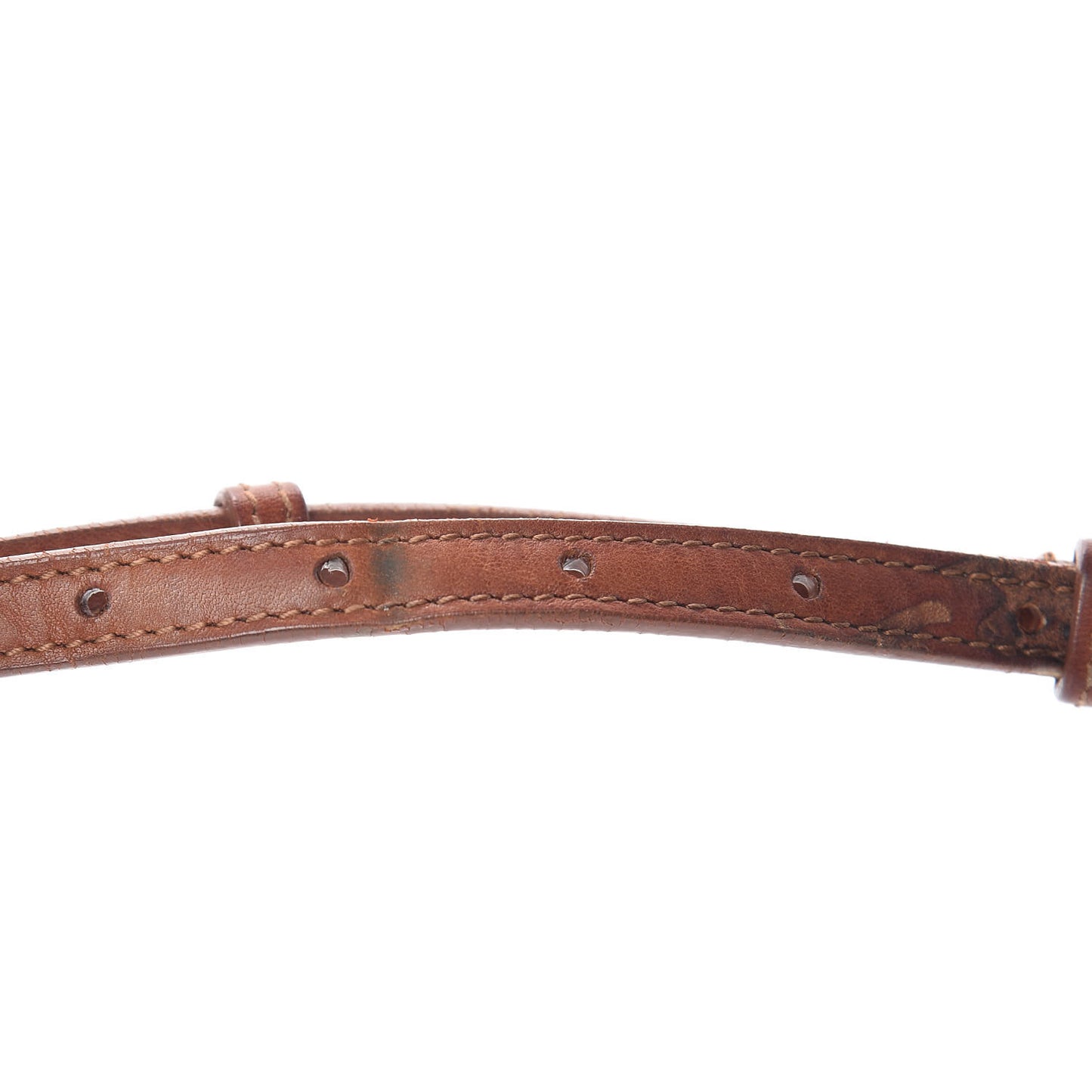 Calfskin Whipstitch Toy Charlotte Messenger Bag Cognac
