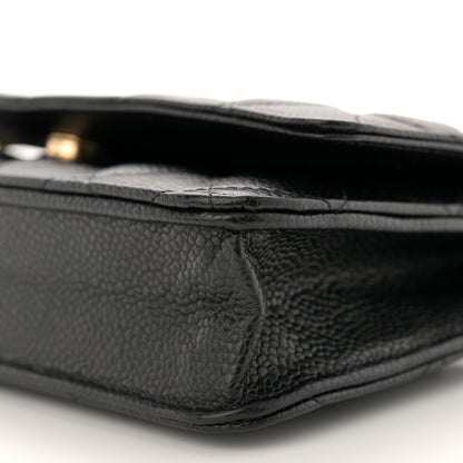 Chanel Caviar Quilted Wallet On Chain WOC Black 11 of 12