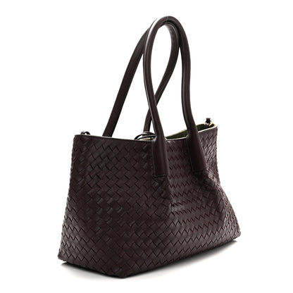 Bottega Veneta Calfskin Intrecciato Pinacoteca Reversible Tote Dark Barolo Pickle 4 of 10