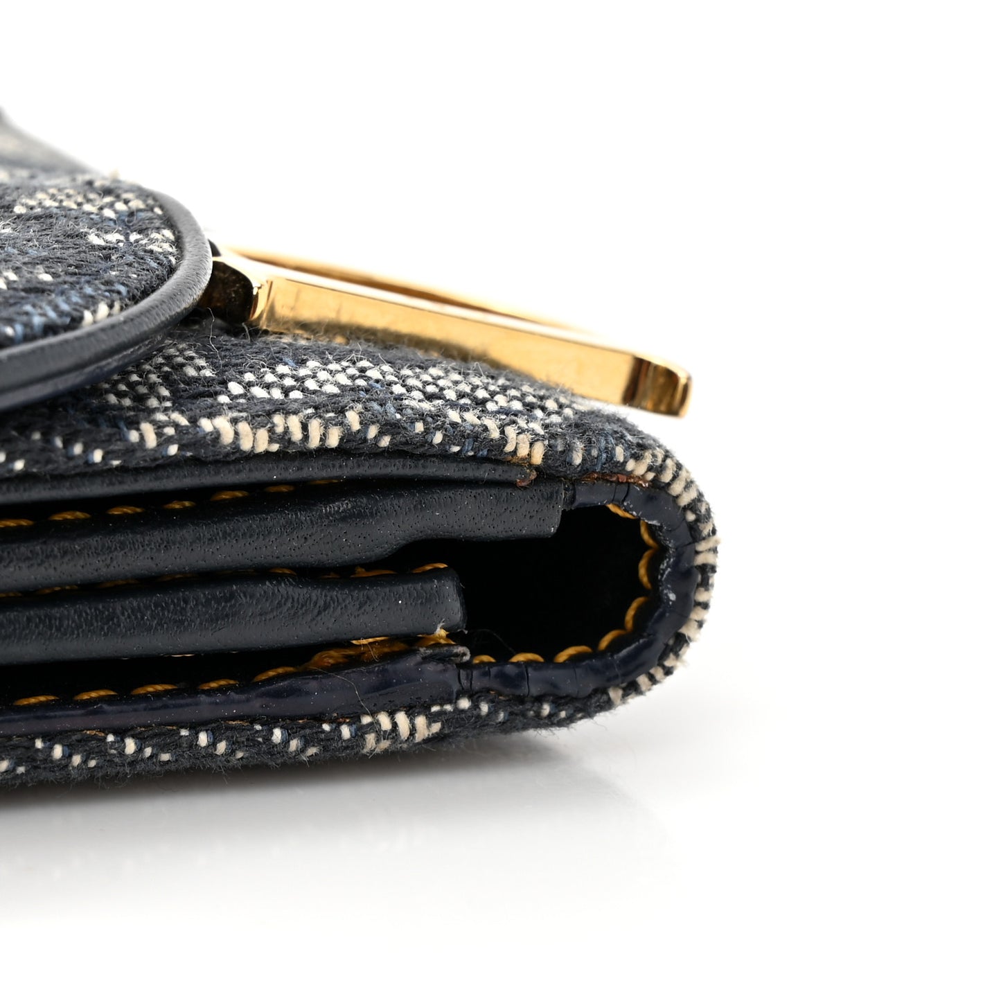 Monogram Saddle Wallet Navy