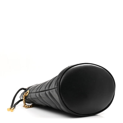 Gucci Calfskin Matelasse Mini GG Marmont 2.0 Bucket Bag Black 4 of 10