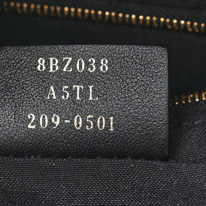 Fendi Vitello Bi-Color FF 1974 Embossed Mini Backpack Maya Black 7 of 10