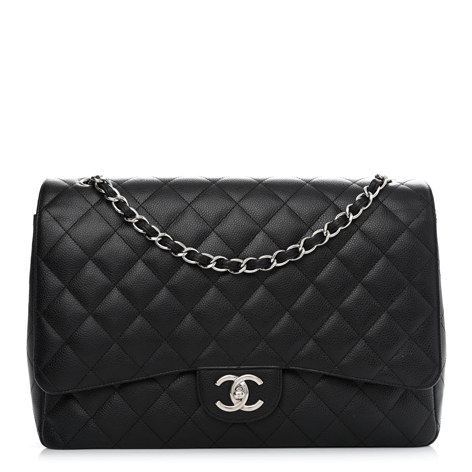 Chanel Caviar Quilted Maxi Double Flap Black 1 of 14