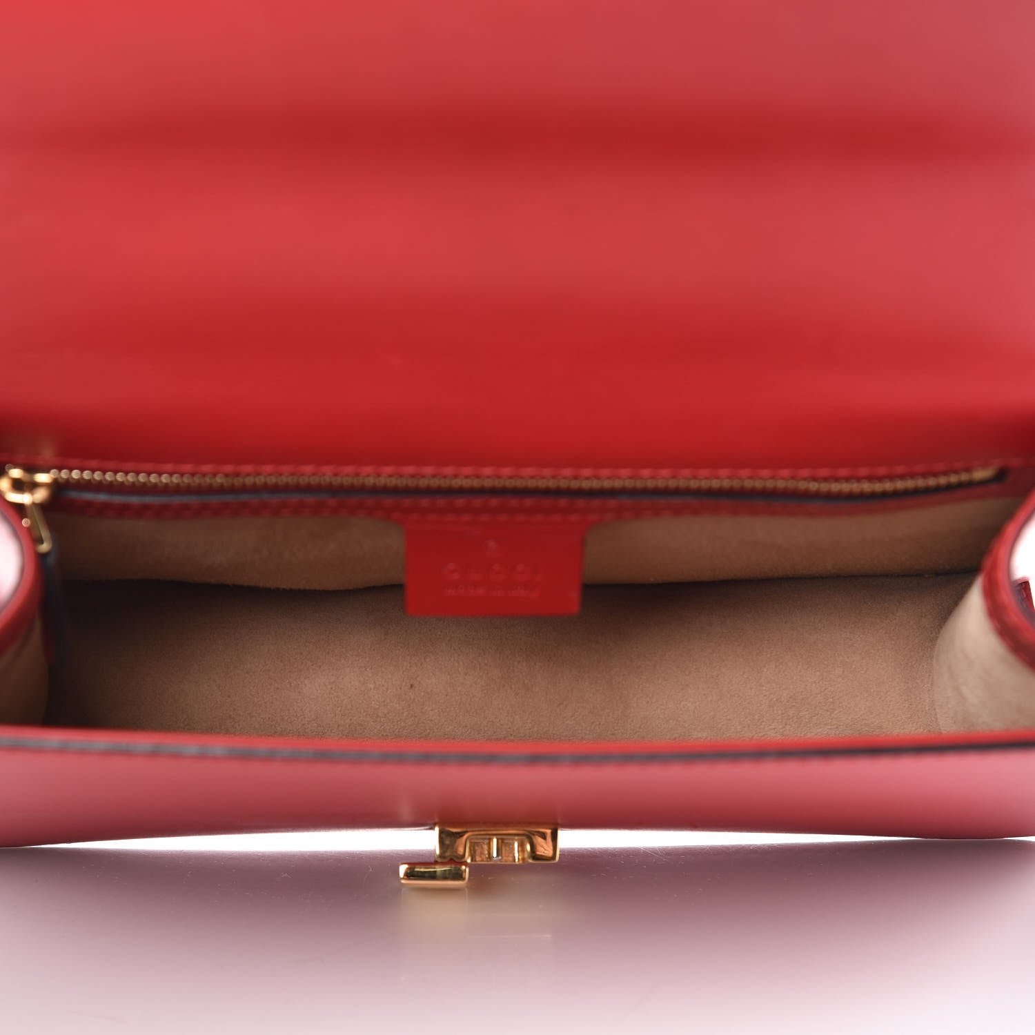 Gucci Calfskin Small Sylvie Shoulder Bag Hibiscus Red 6 of 18