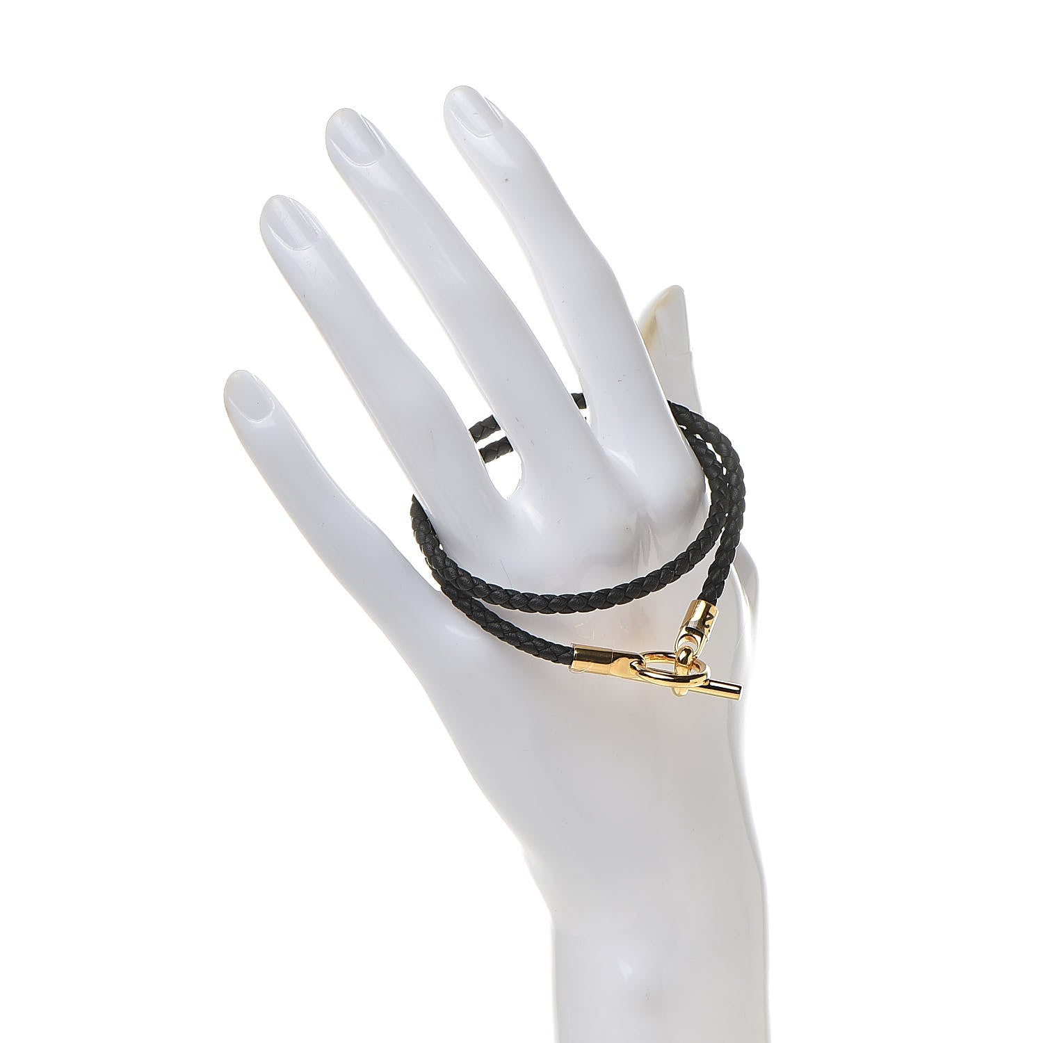 Hermes Swift Double Tour Glenan Bracelet T2 Black 2 of 6