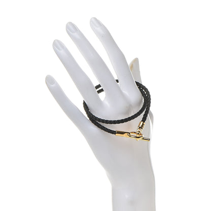 Hermes Swift Double Tour Glenan Bracelet T2 Black 2 of 6