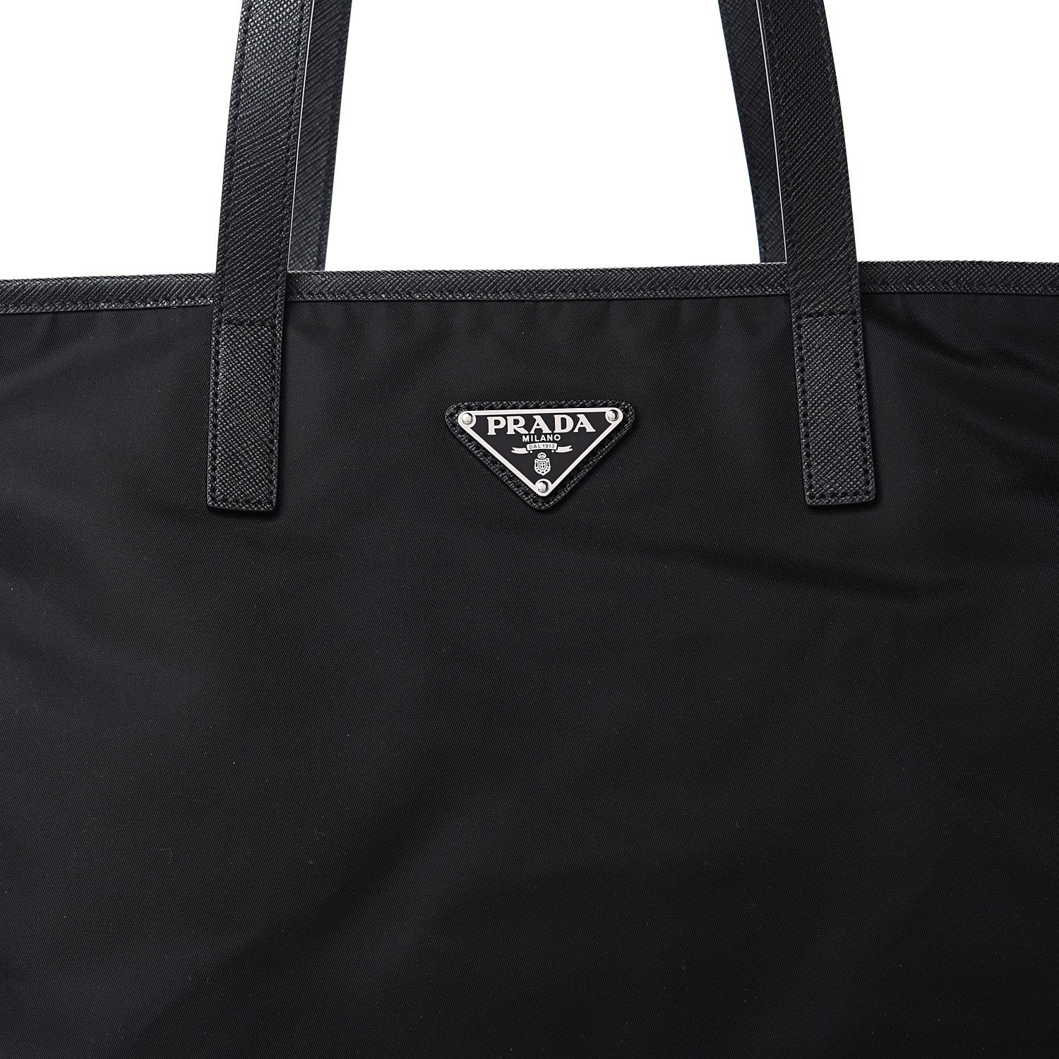 Prada Tessuto Nylon Vela Saffiano Tote Black 8 of 10