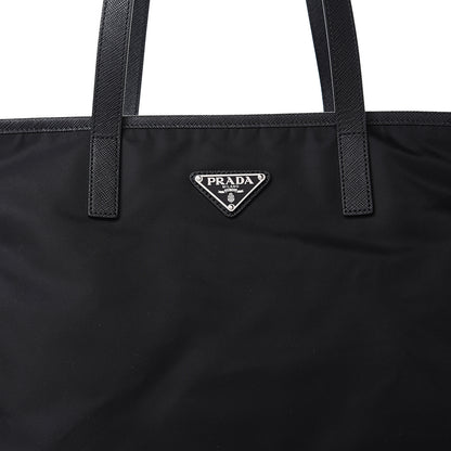 Prada Tessuto Nylon Vela Saffiano Tote Black 8 of 10