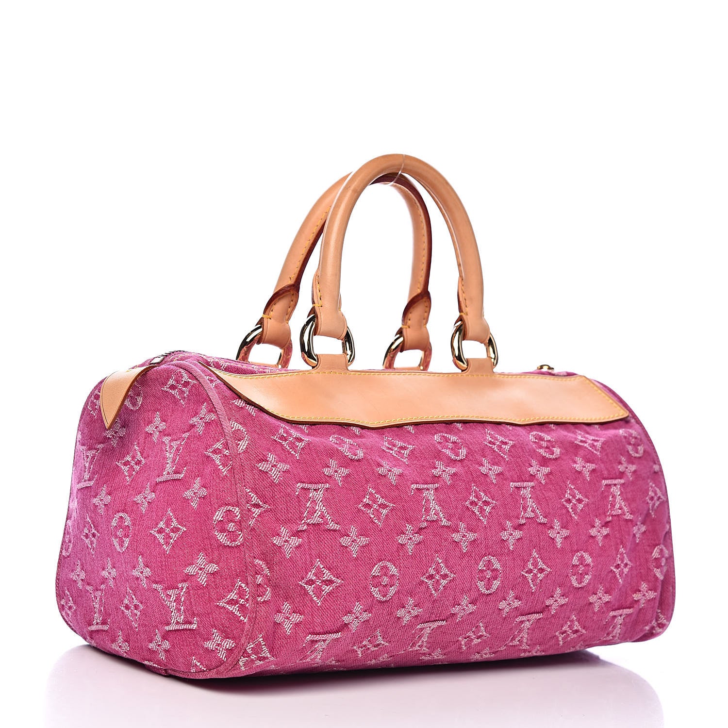 Louis Vuitton Monogram Denim Neo Speedy Fuchsia 3 of 10