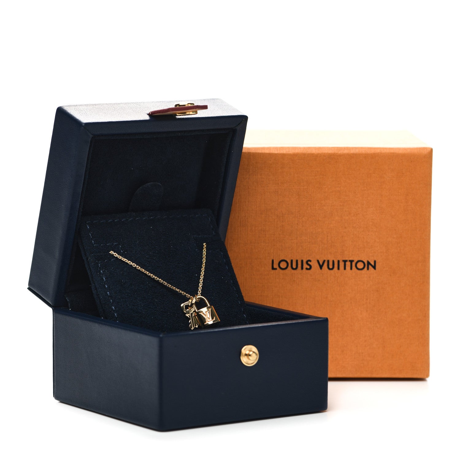 Louis Vuitton 18K Yellow Gold Lockit Key Pendant Necklace 5 of 5