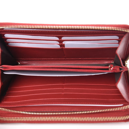 Gucci Microguccissima Zip Around Top Handle Travel Wallet Red 5 of 9
