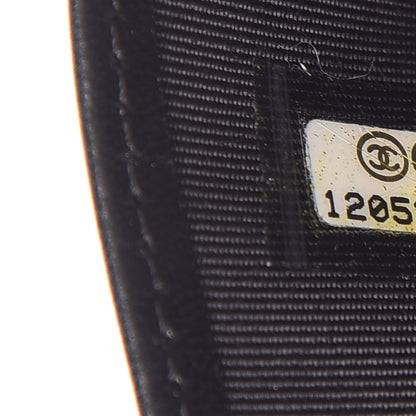 Chanel Lambskin Quilted Yen Wallet Black 8 of 11