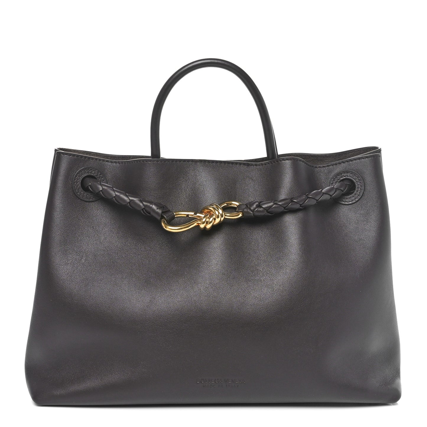 Silky Calfskin Medium Andiamo Shoulder Bag Fondant