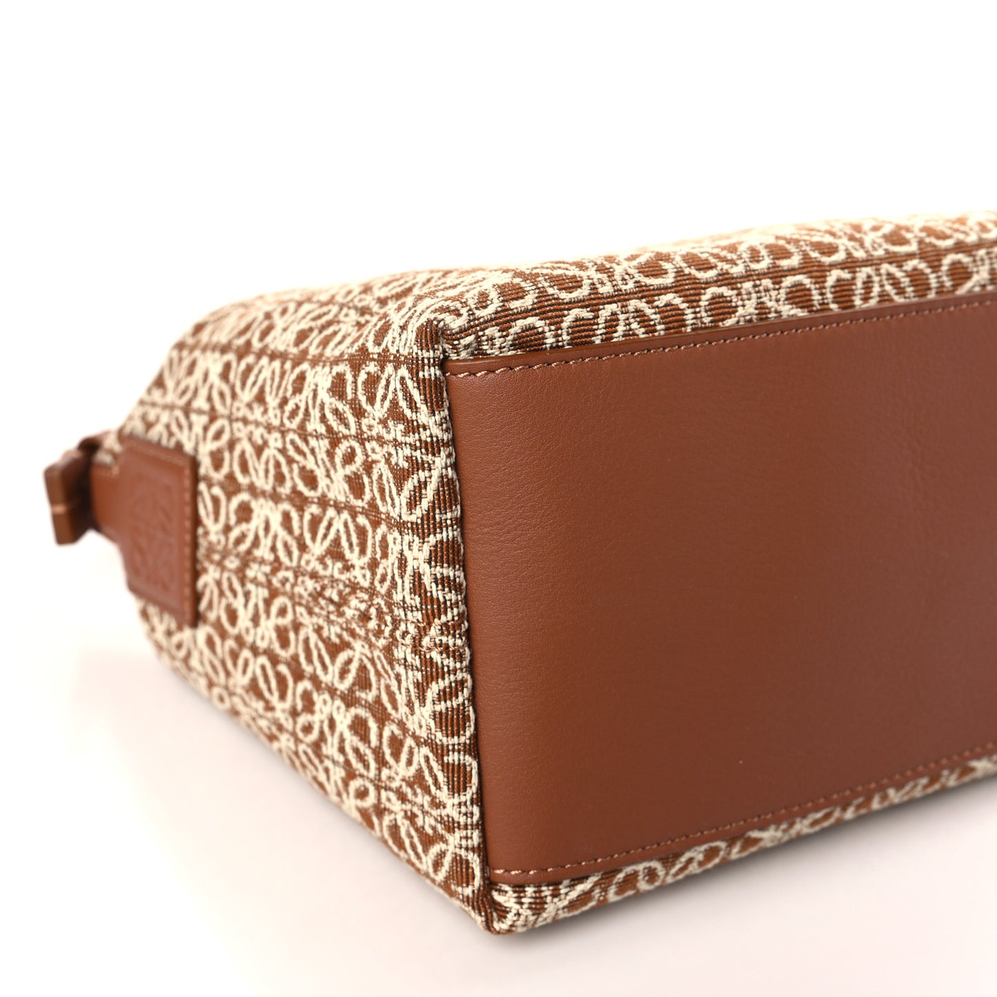 Jacquard Anagram Calfskin Small Cubi Bag Tan Pecan