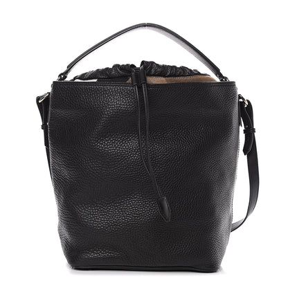Burberry Grainy Calfskin Medium Check Ashby Hobo Black 1 of 8