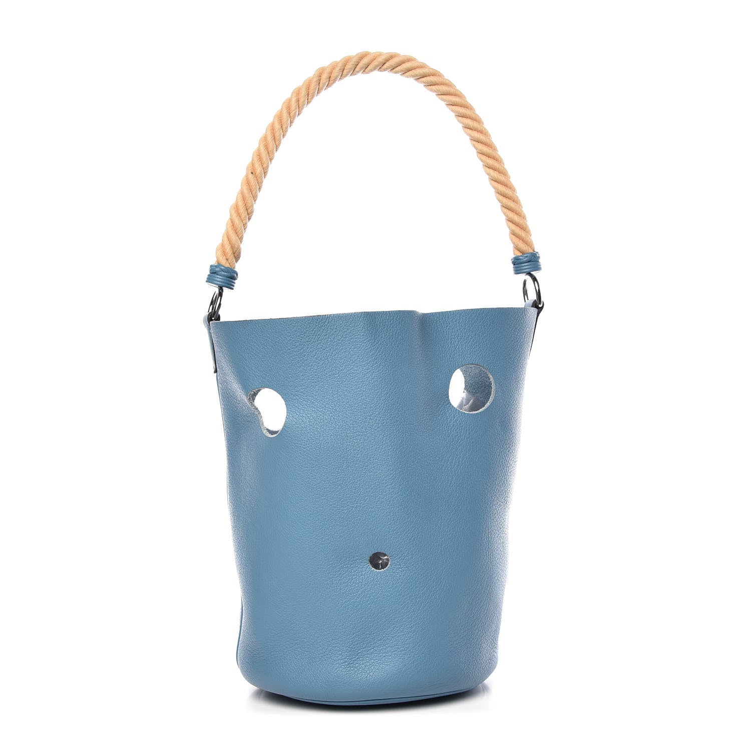 Hermes Taurillon Clemence Mangeoire Rope Bag Blue Jean 1 of 9