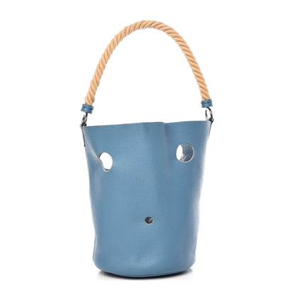 Hermes Taurillon Clemence Mangeoire Rope Bag Blue Jean 1 of 9