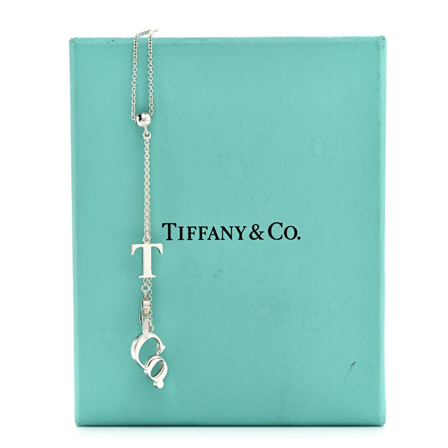 Tiffany Sterling Silver Letters Lariat Necklace 6 of 6