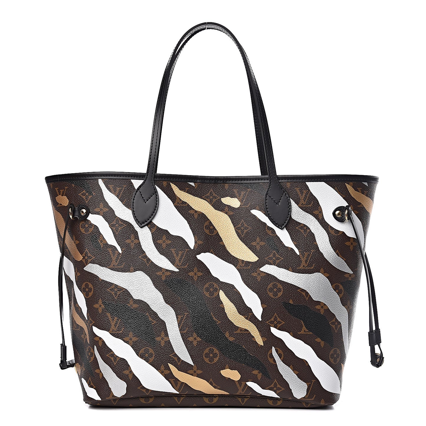 X LOL Monogram Neverfull MM Gold Silver