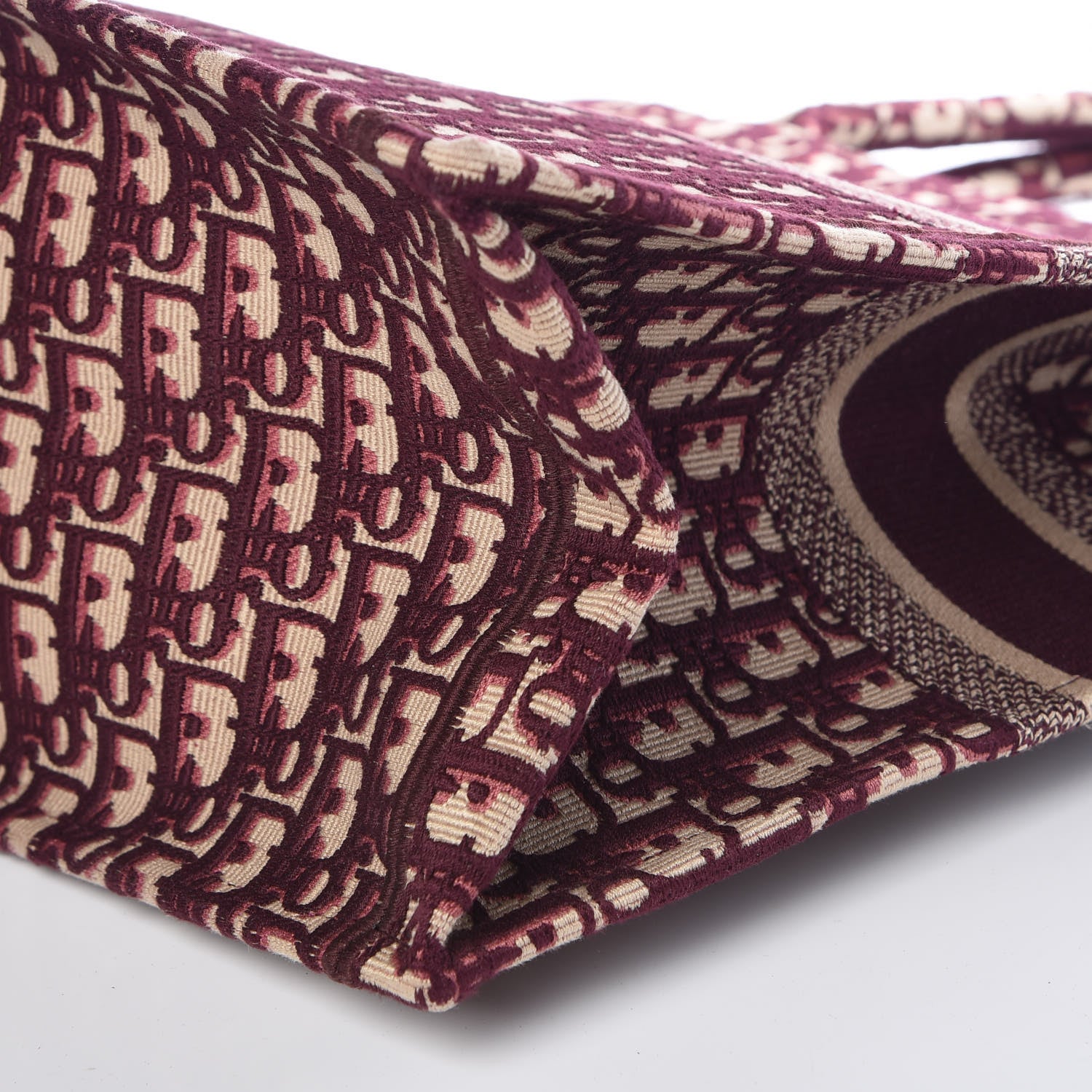 Christian Dior Oblique Large Book Tote Burgundy Multicolor 11 of 11