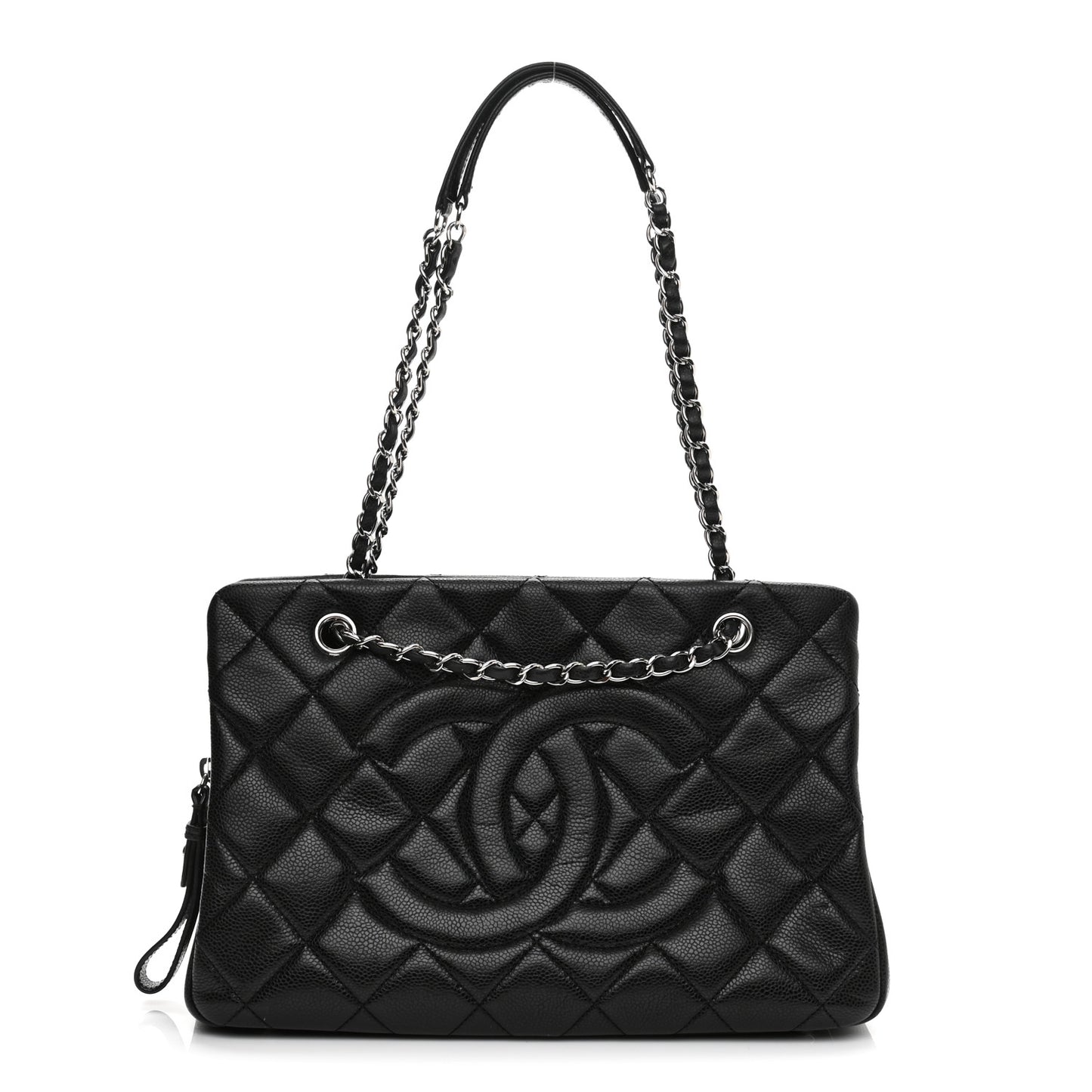 Caviar Quilted CC Timeless Soft Tote Black