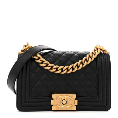 Chanel Caviar Quilted Small Boy Flap Black 1 of 11