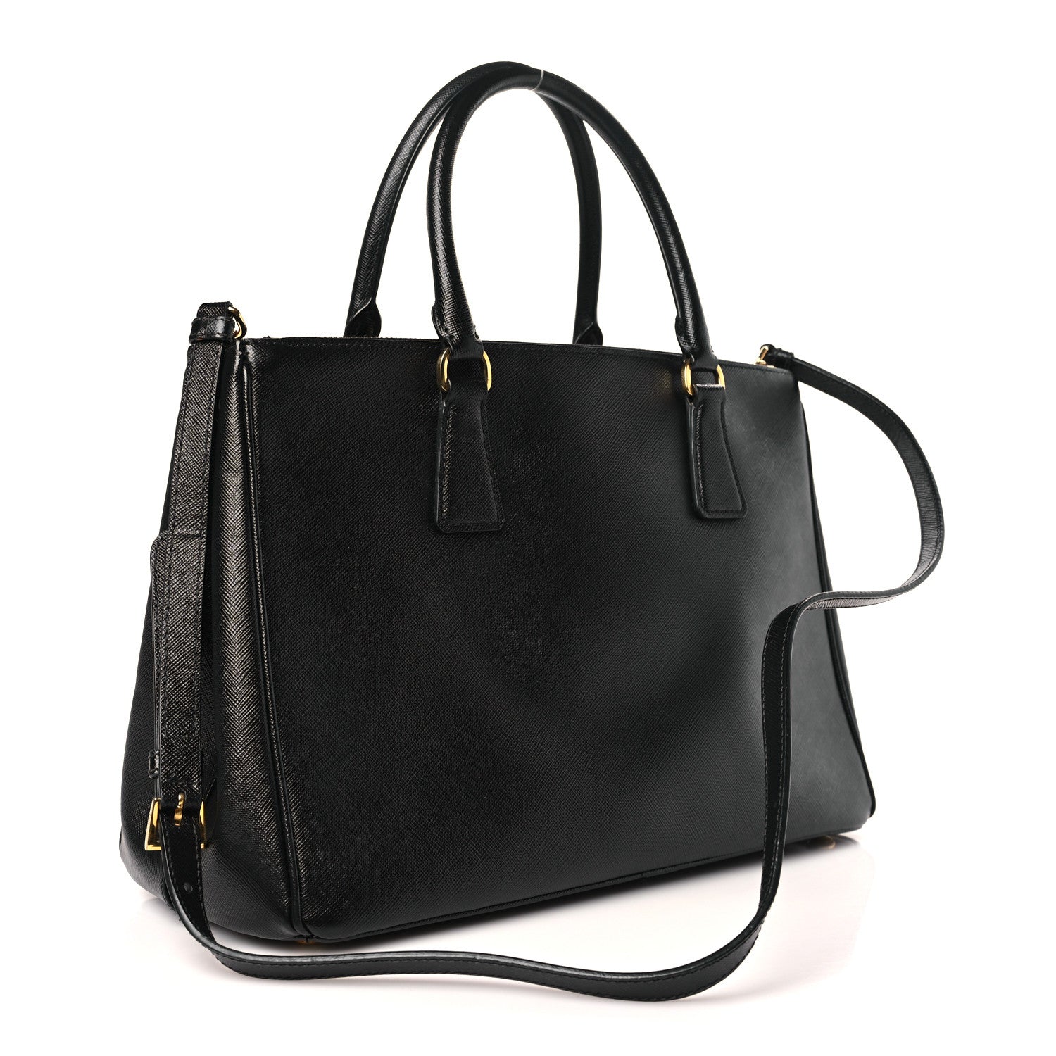 Prada Saffiano Medium Galleria Double Zip Tote Black 3 of 10