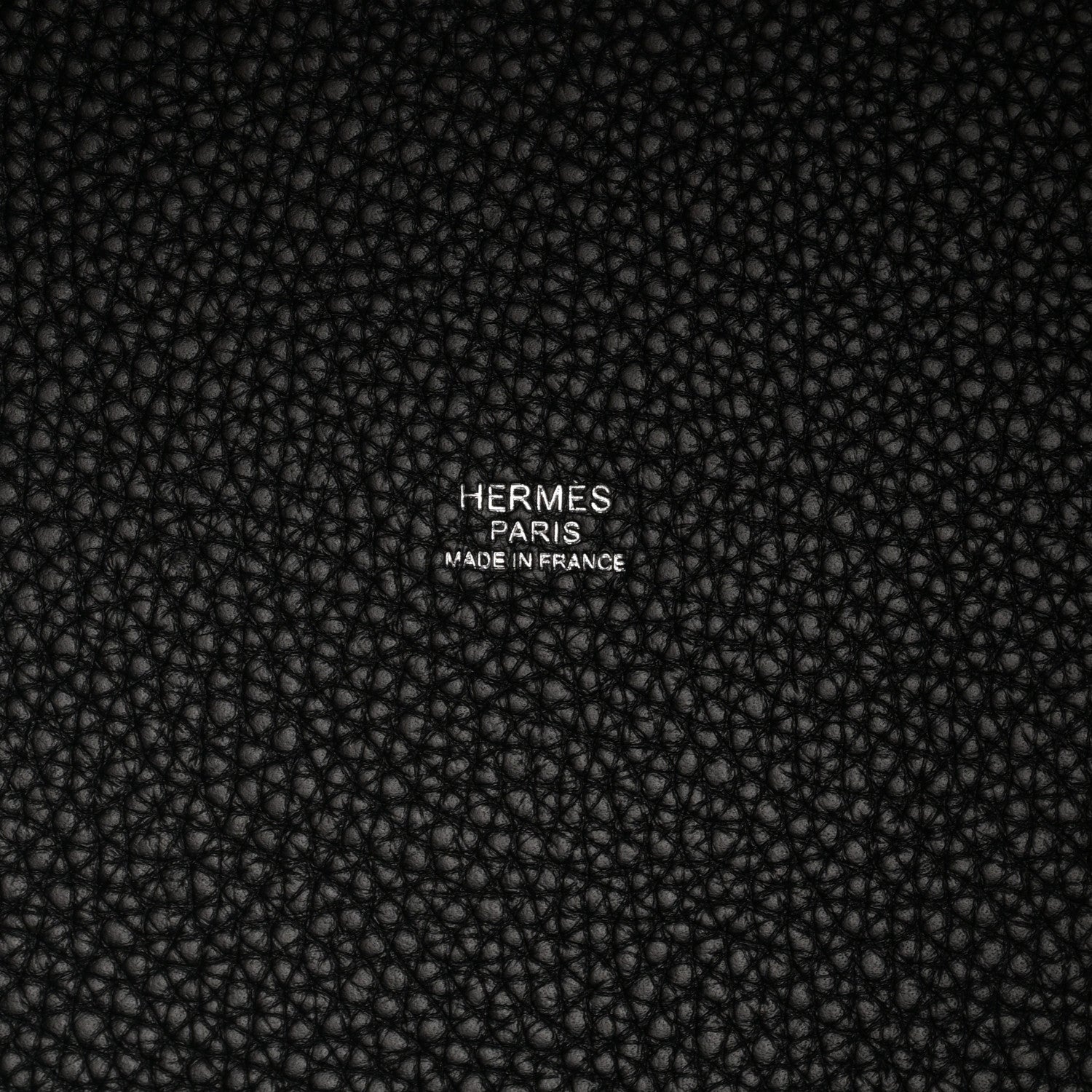 Hermes Taurillon Clemence Swift Eclat Picotin 26 GM Black Toffee 6 of 11