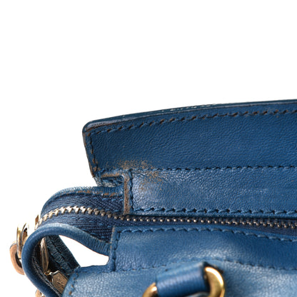Saint Laurent Sheepskin Small Cabas ChYc Blue 9 of 10