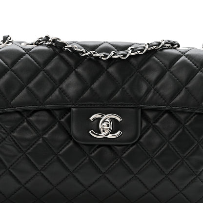 Chanel Lambskin Quilted Jumbo Chanel by 4 Flap Black 10 of 16