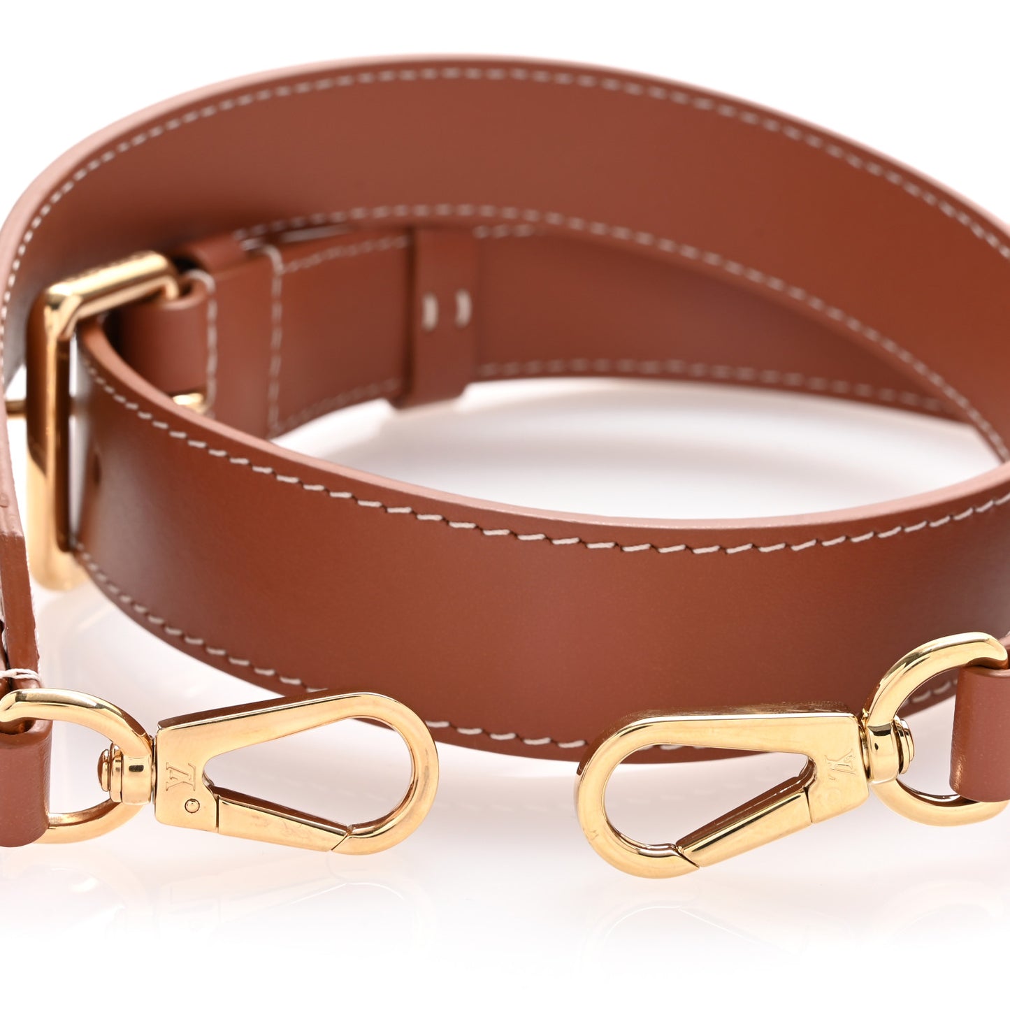 Calfskin Adjustable Shoulder Strap Brown